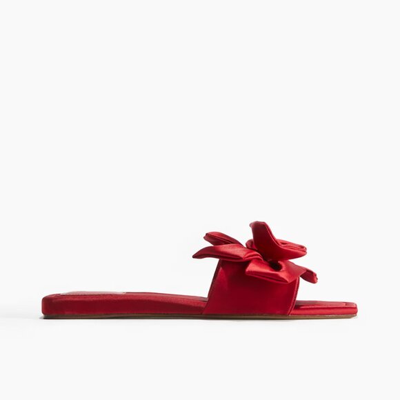 H&M  APPLIQUÉD SATIN SANDALS size 9/40 NWOT - Picture 2 of 10
